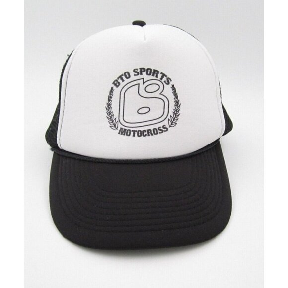 BTO Sports Motorcross Trucker Mesh Snapback Adjustable Hat - Picture 1 of 4